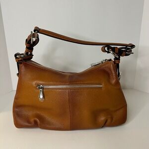 Womens S-Zone Hobo‎ Leather Shoulder Bag Top Handle Brown NWOT